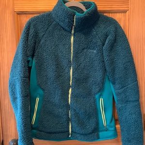 Columbia Pearl Plush II Fleece Jacket- retro green